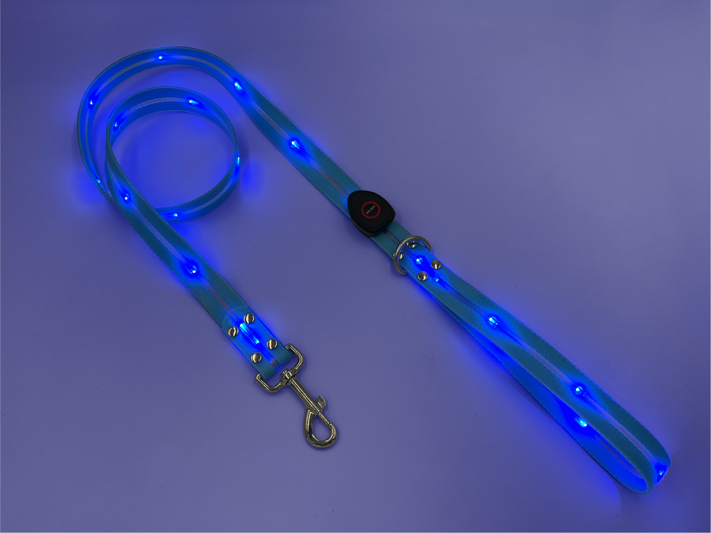 Guinzaglio per Cani in PVC con Luce LED – Resistente, Impermeabile e ad Alta Visibilità