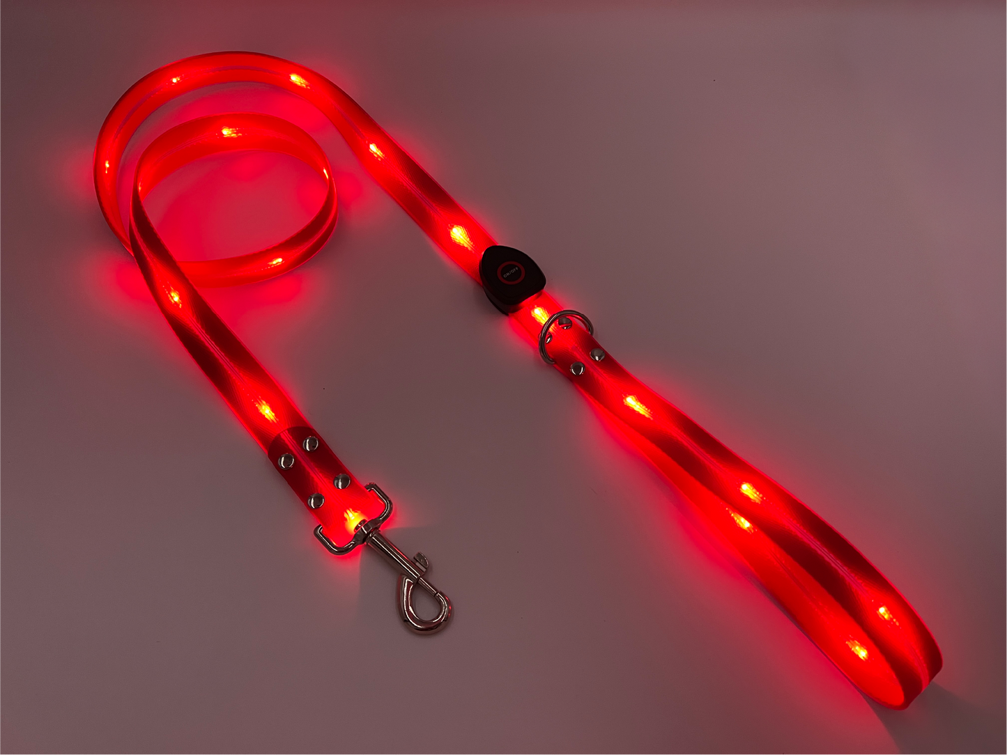 Guinzaglio per Cani in PVC con Luce LED – Resistente, Impermeabile e ad Alta Visibilità